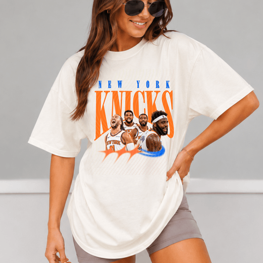 Knicks Comfort Colors Shirt, Trendy Basketball Y2K Tee - EMORY PAGE