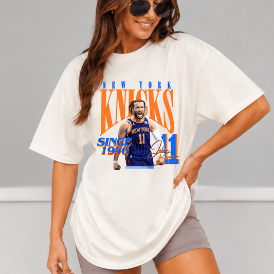 Knicks Comfort Colors Shirt, Trendy Basketball Y2K Tee - EMORY PAGE