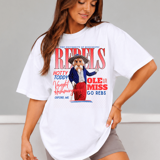 Rebels Comfort Colors Shirt, Trendy Rebs College Football Tee - EMORY PAGE