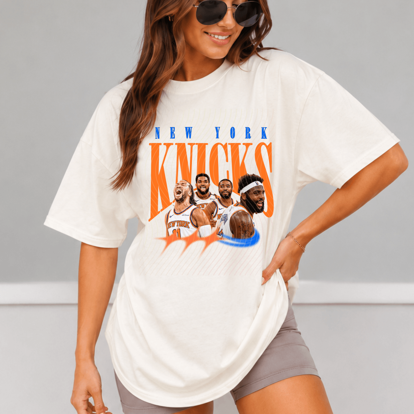 Knicks Comfort Colors Shirt, Trendy Basketball Y2K Tee - EMORY PAGE