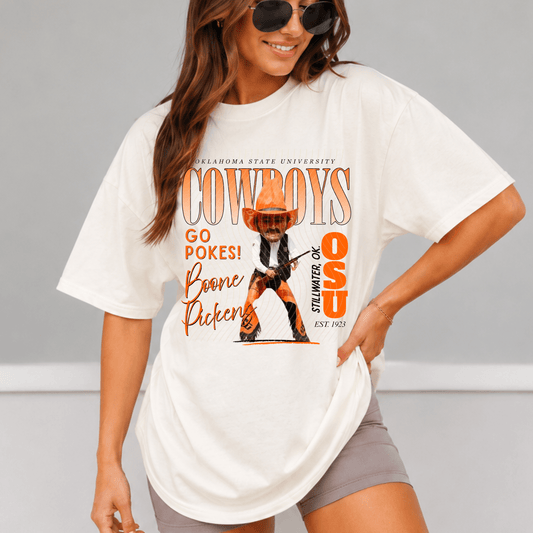Cowboys Comfort Colors Shirt, Trendy Mascot College Football Tee - EMORY PAGE