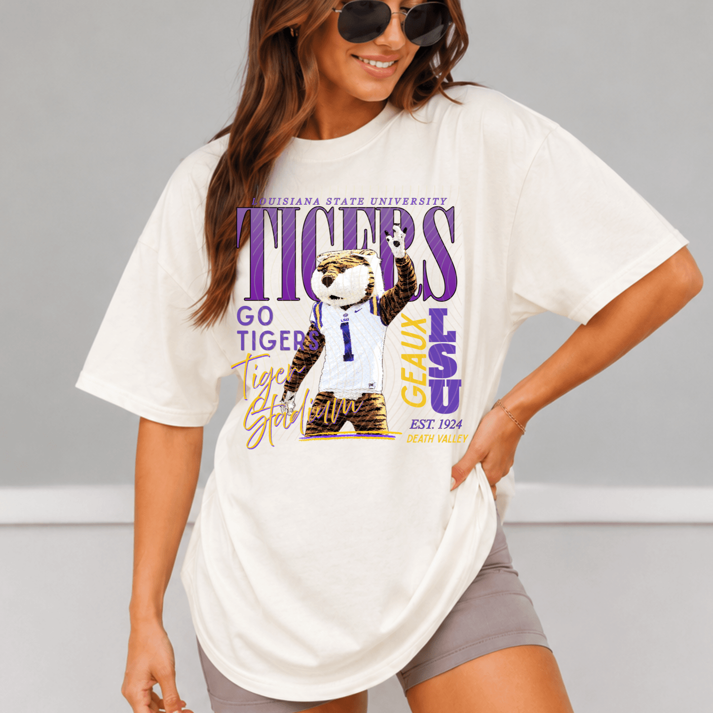 Tigers Comfort Colors Shirt, Trendy College Football Tee - EMORY PAGE