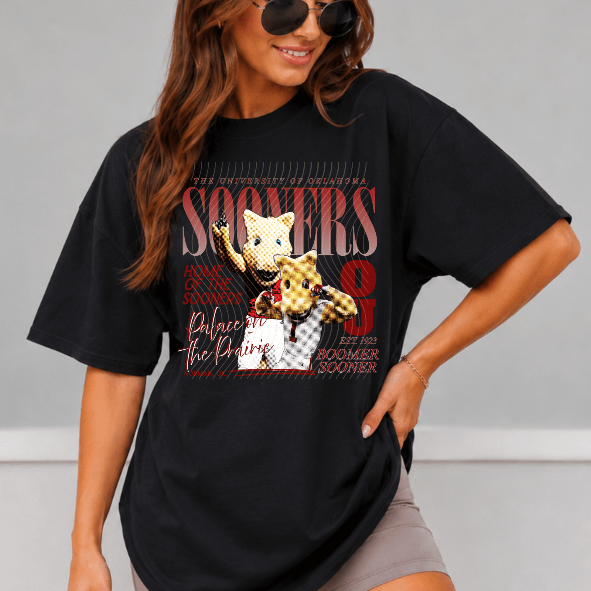 Sooners Comfort Colors Shirt, Trendy Mascot College Football Tee - EMORY PAGE