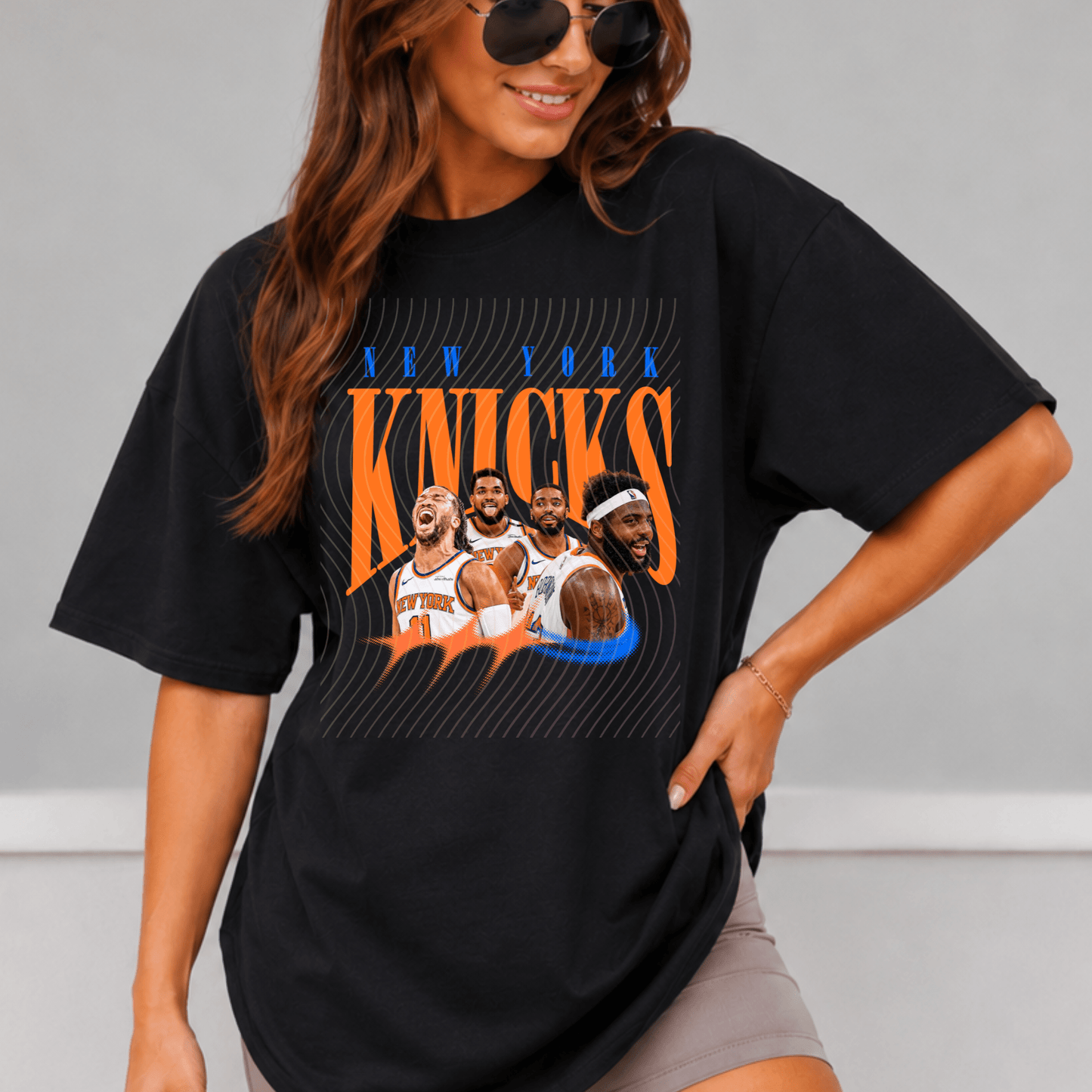 Knicks Comfort Colors Shirt, Trendy Basketball Y2K Tee - EMORY PAGE