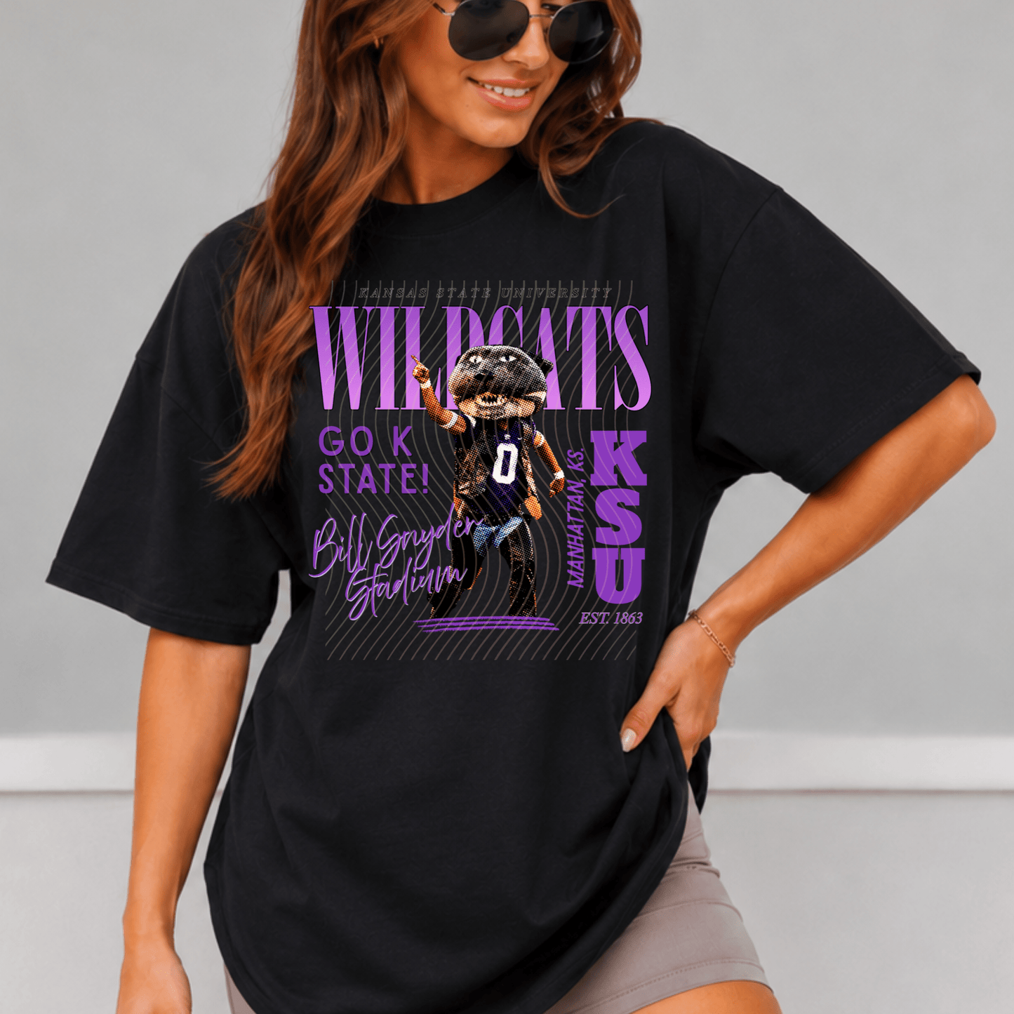 Wildcats Comfort Colors Shirt, Trendy Mascot College Football Tee - EMORY PAGE