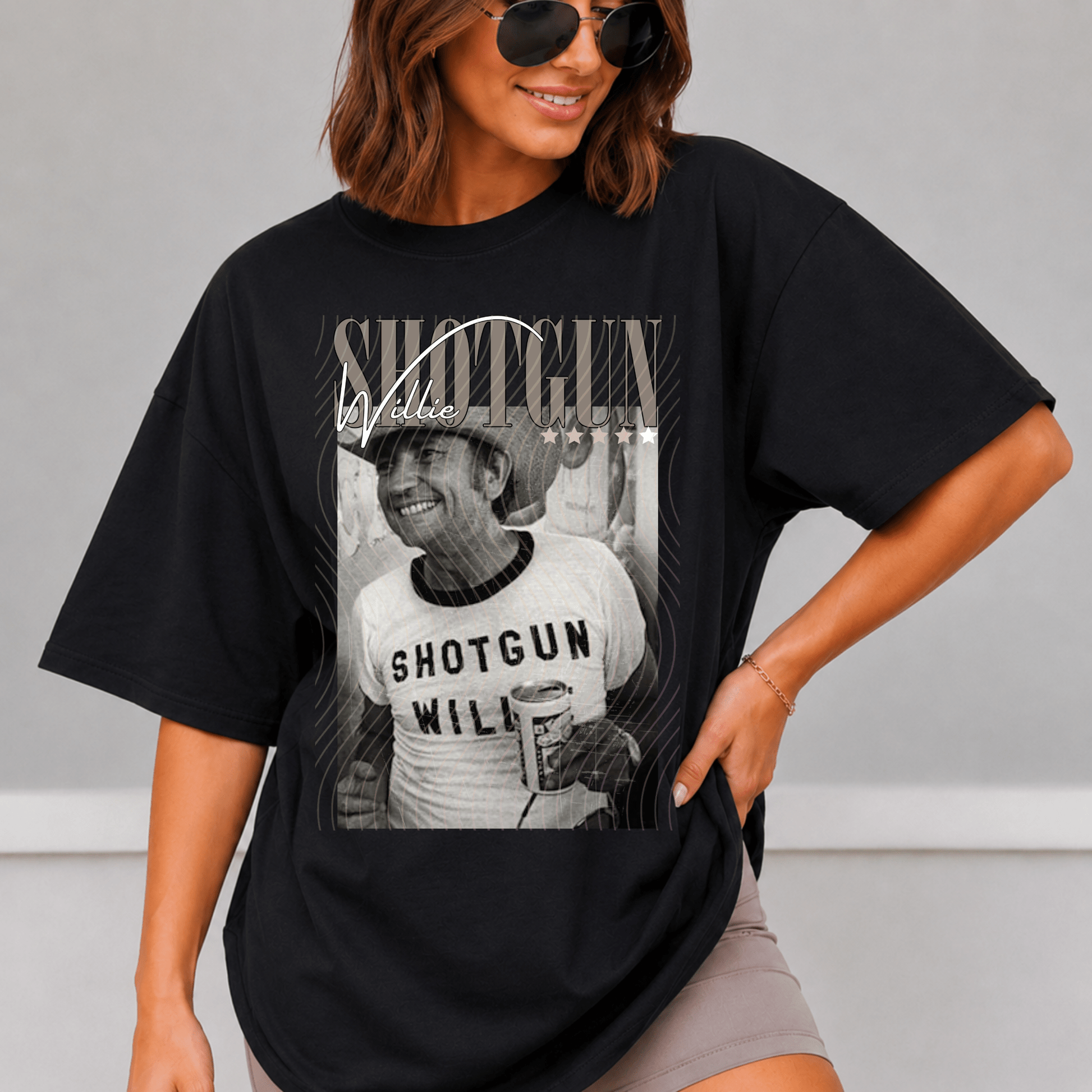 Shotgun Willie Comfort Colors Shirt, Trendy Country Concert Willie Musical Tee - EMORY PAGE