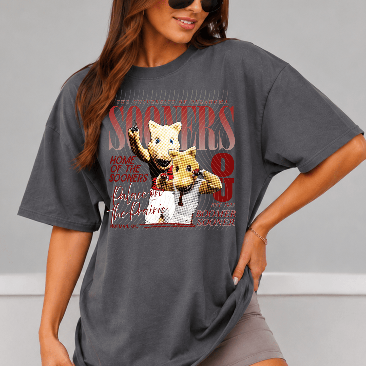 Sooners Comfort Colors Shirt, Trendy Mascot College Football Tee - EMORY PAGE