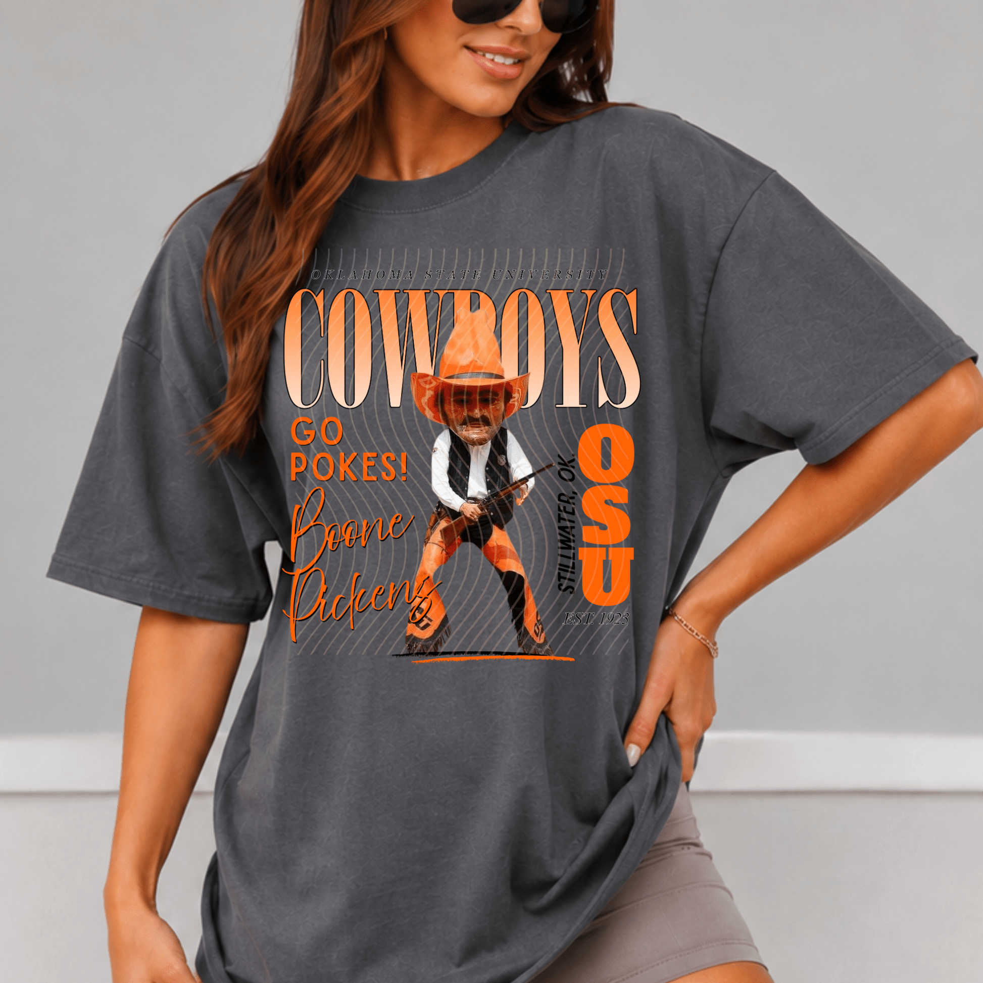 Cowboys Comfort Colors Shirt, Trendy Mascot College Football Tee - EMORY PAGE