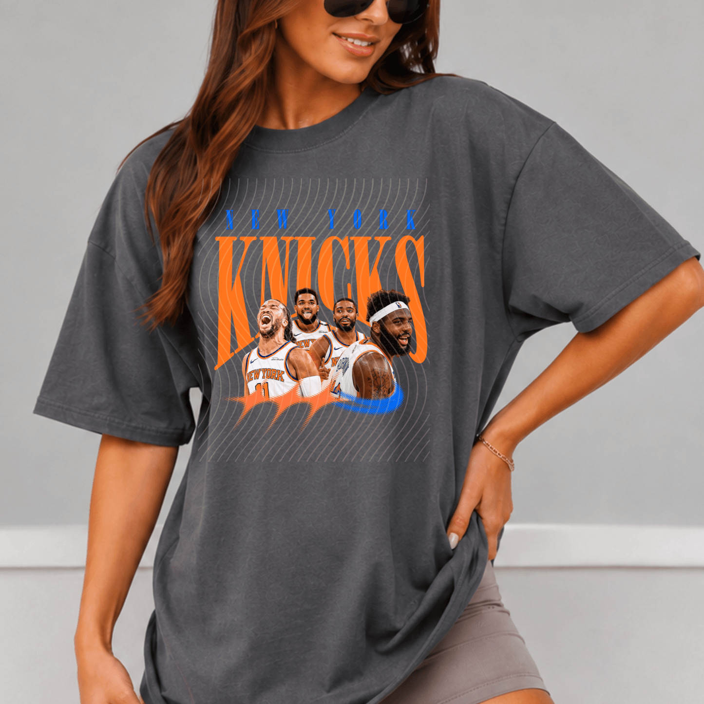 Knicks Comfort Colors Shirt, Trendy Basketball Y2K Tee - EMORY PAGE