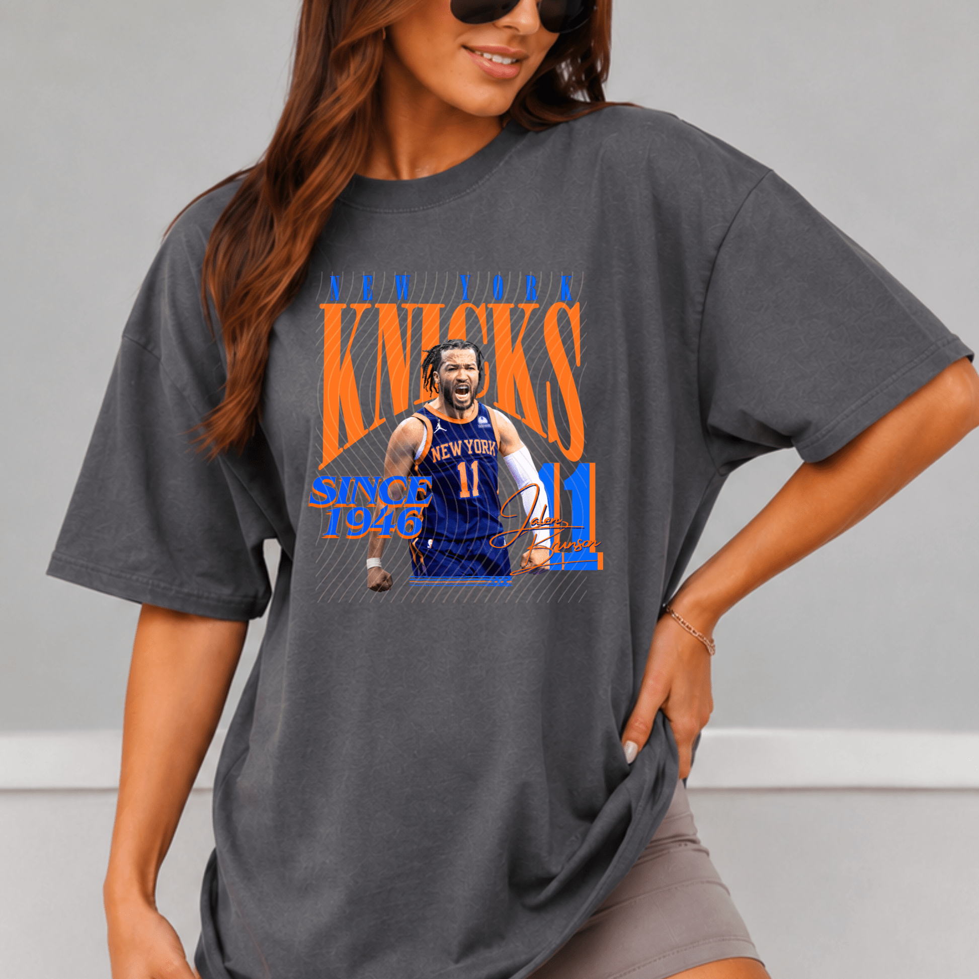 Knicks Comfort Colors Shirt, Trendy Basketball Y2K Tee - EMORY PAGE