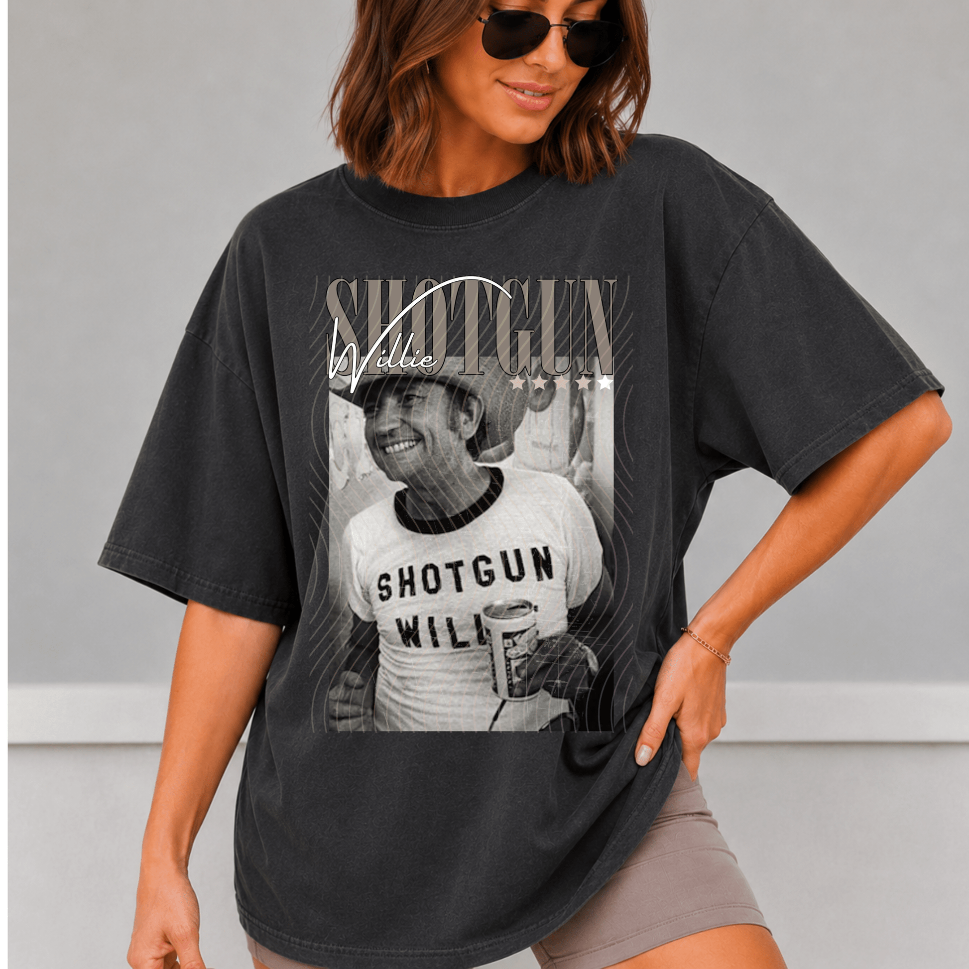 Shotgun Willie Comfort Colors Shirt, Trendy Country Concert Willie Musical Tee - EMORY PAGE