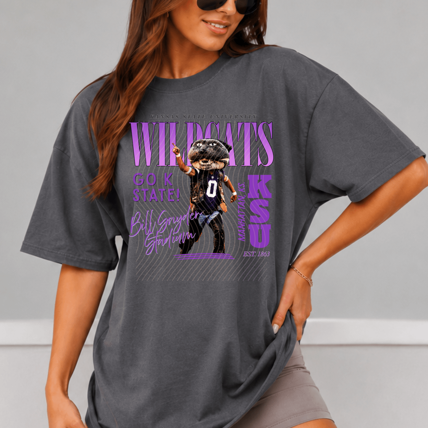 Wildcats Comfort Colors Shirt, Trendy Mascot College Football Tee - EMORY PAGE